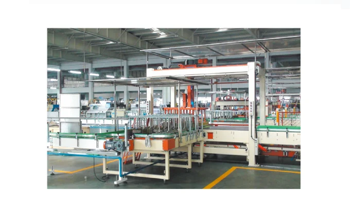 Система паллетирования стеклянной посуды